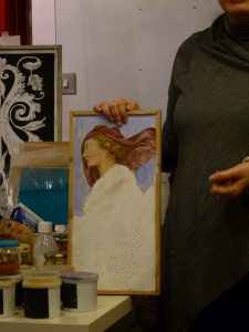 Claudia ci spiega la tecnica dell'affresco